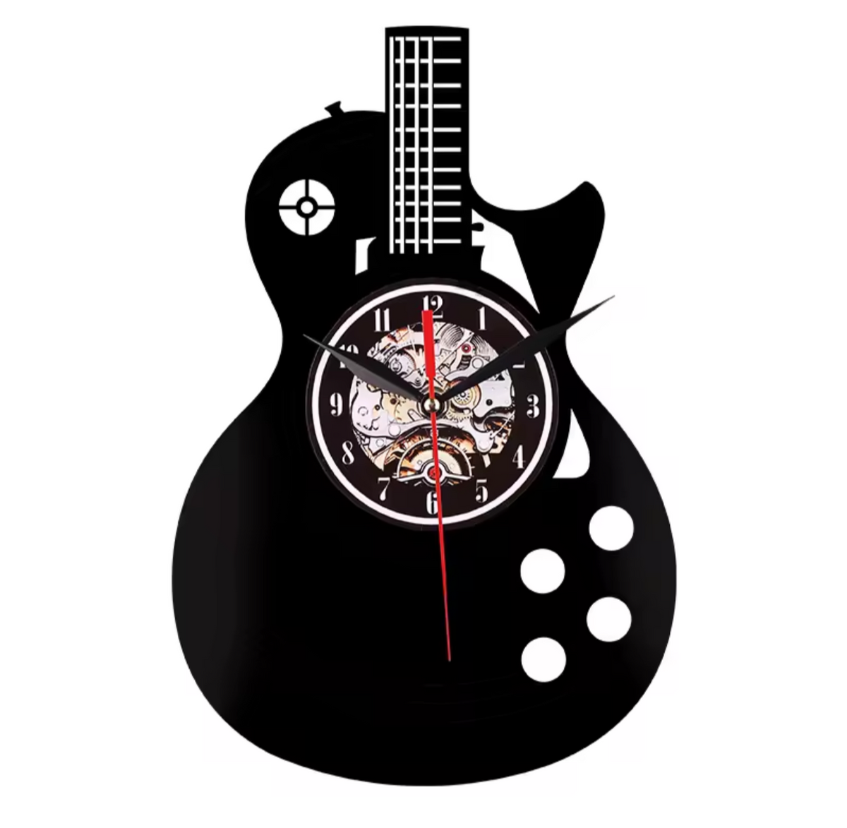 Reloj de Pared Guitarra Vinilo - imagen 2