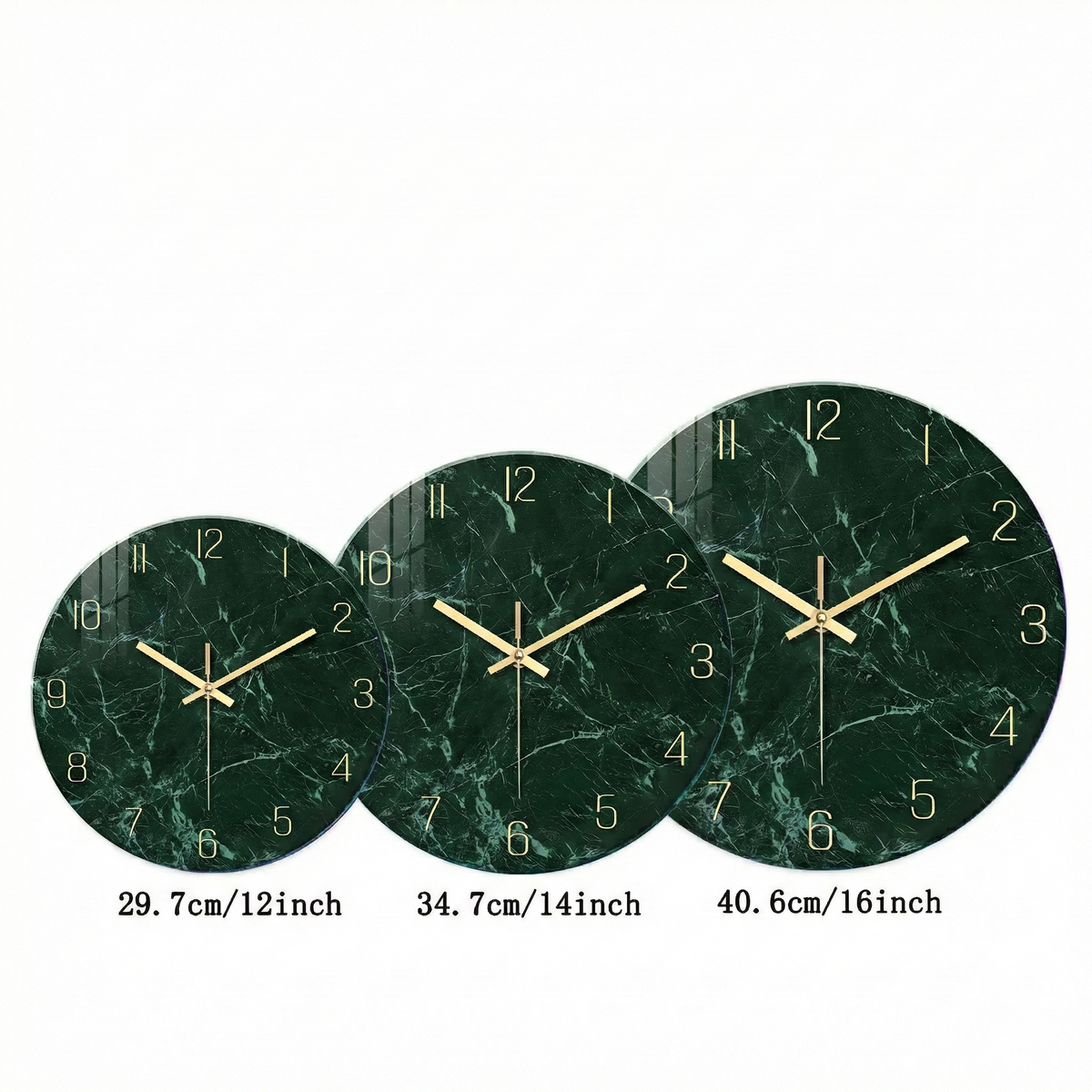 Reloj de Pared Mármol Verde - imagen 4