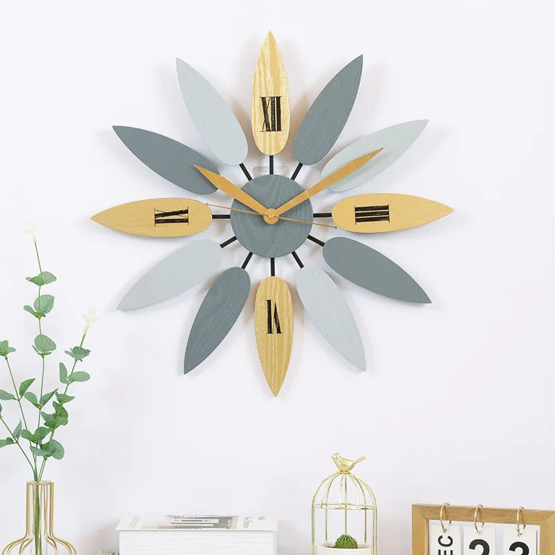 Reloj de Pared Pétalo Madera