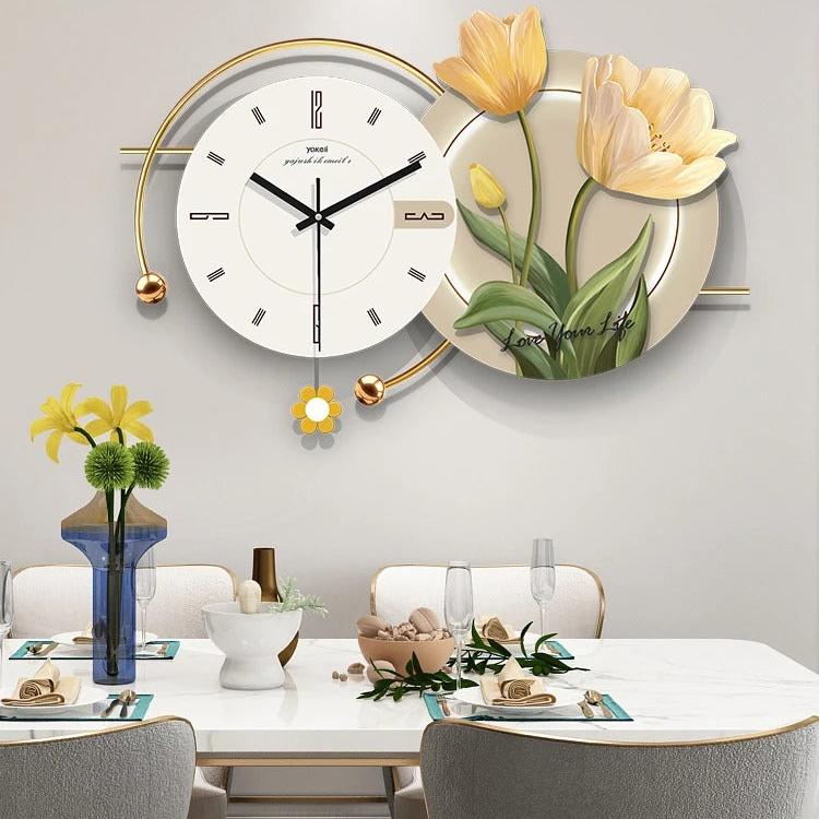 Reloj de Pared Flor Tulipán - imagen 3