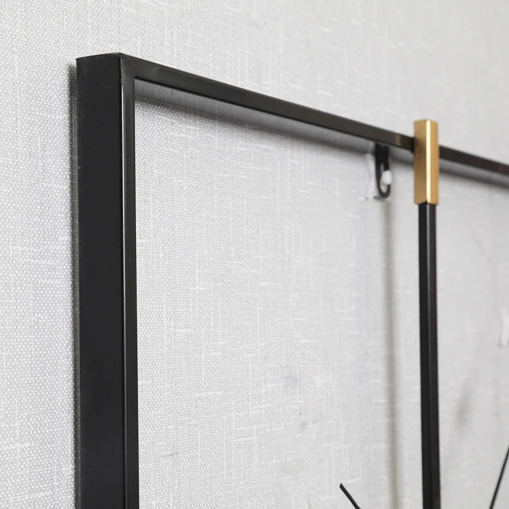 Reloj de Pared Cuadrado Metálico - imagen 2