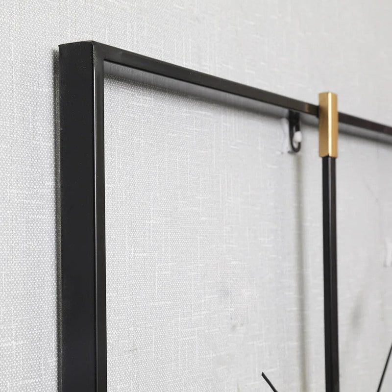 Reloj de Pared Cuadrado Metálico