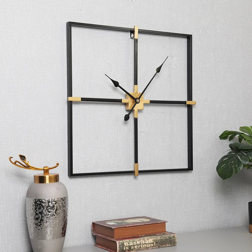 Reloj de Pared Cuadrado Metálico - imagen 3