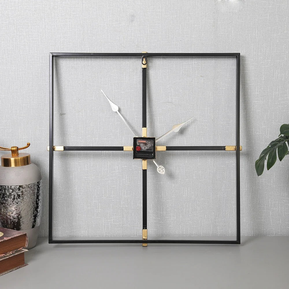 Reloj de Pared Cuadrado Metálico - imagen 4