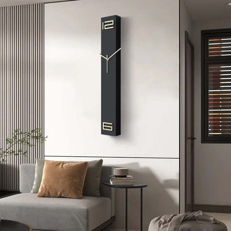 Reloj de Pared Negro Rectangular - imagen 9