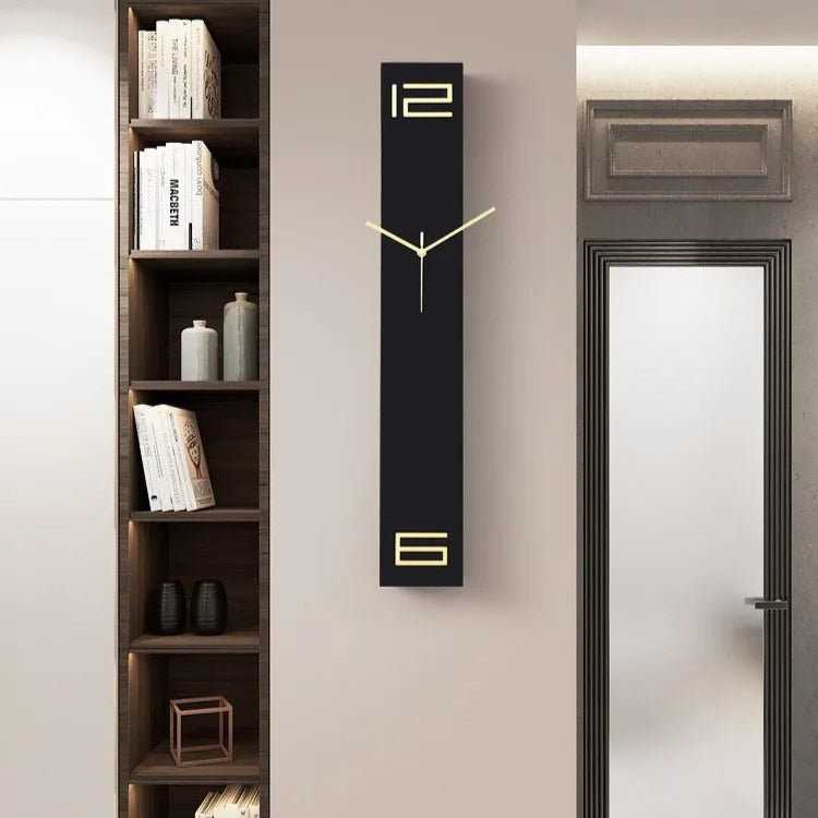 Reloj de Pared Negro Rectangular - imagen 2