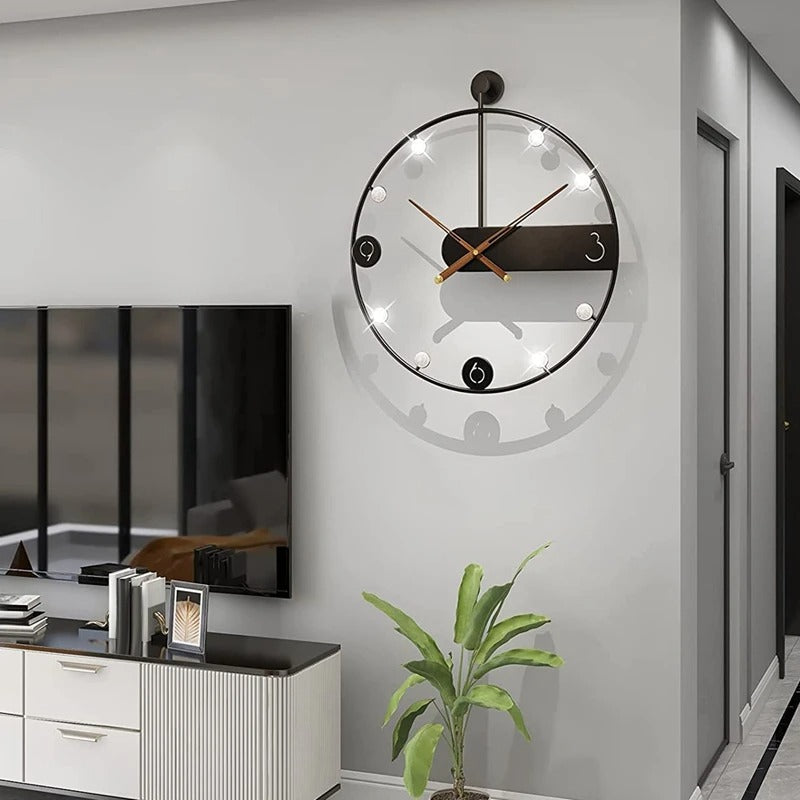 Reloj de Pared Círculo Transparente