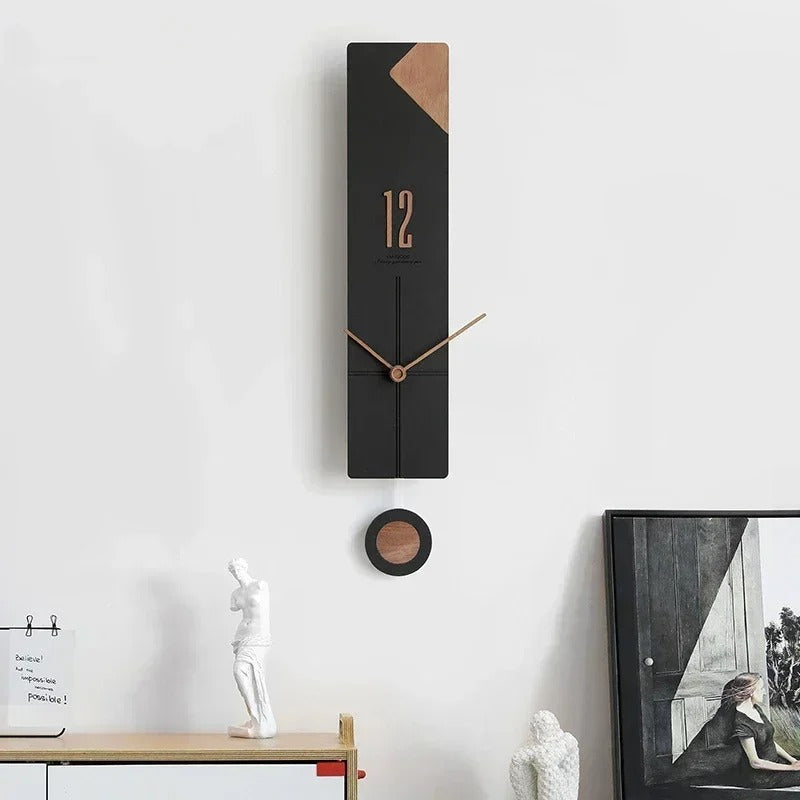 Reloj de Pared Madera Alargado