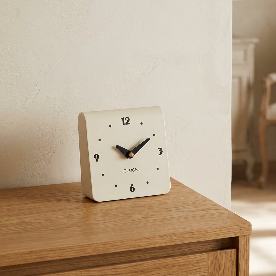 Reloj de Sobremesa Cuadrado Moderno