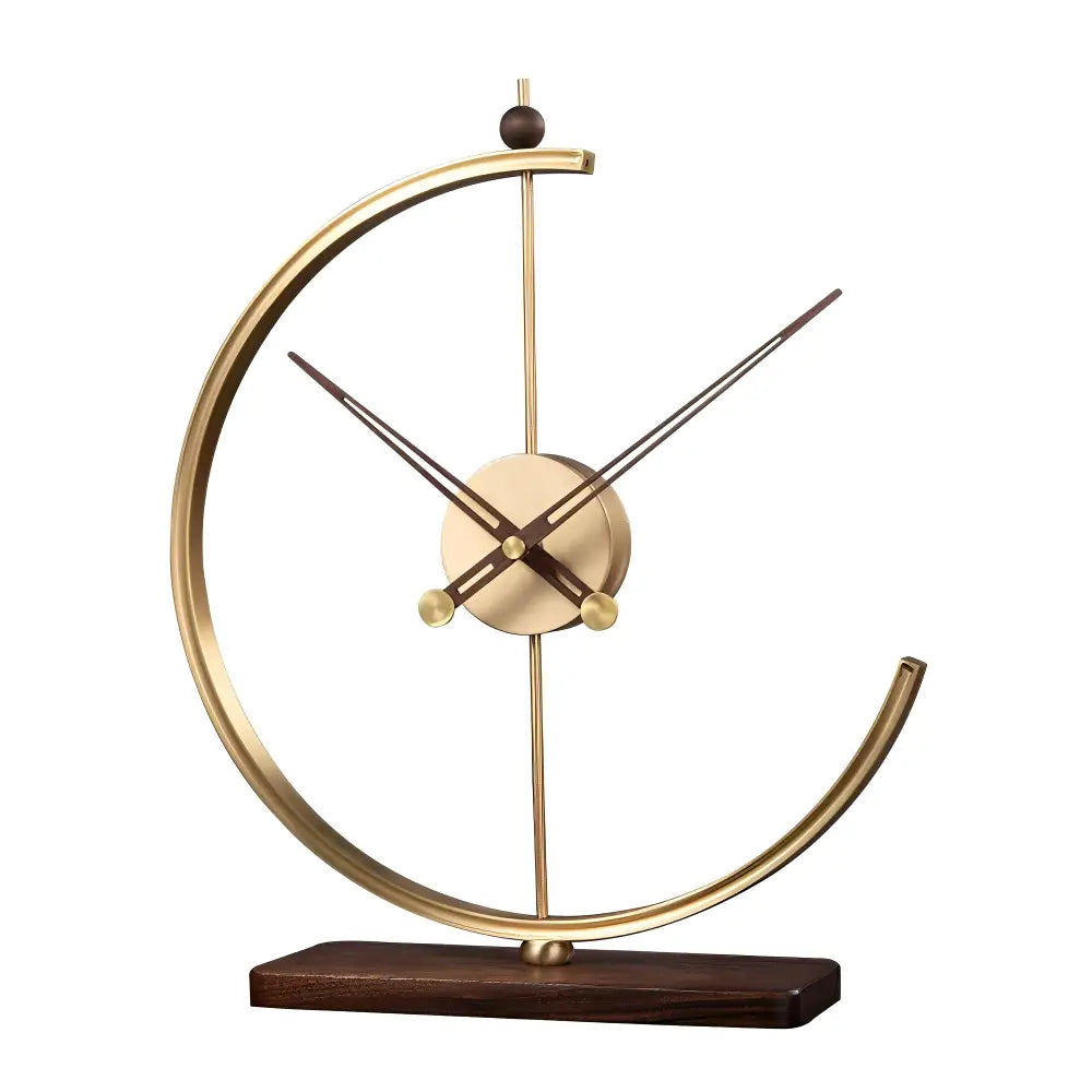 Reloj de Sobremesa Minimalista Dorado - imagen 7