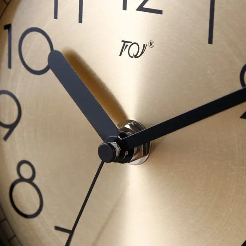 Reloj de Sobremesa Dorado Redondo - imagen 2