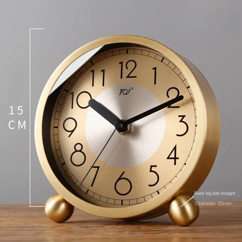 Reloj de Sobremesa Dorado Redondo - imagen 7
