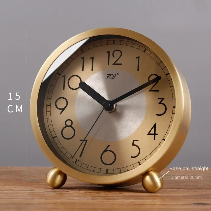 Reloj de Sobremesa Dorado Redondo - imagen 8