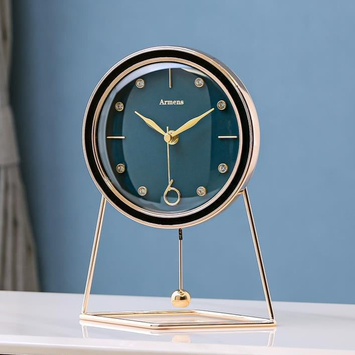 Reloj de Sobremesa Metal con Péndulo - imagen 4