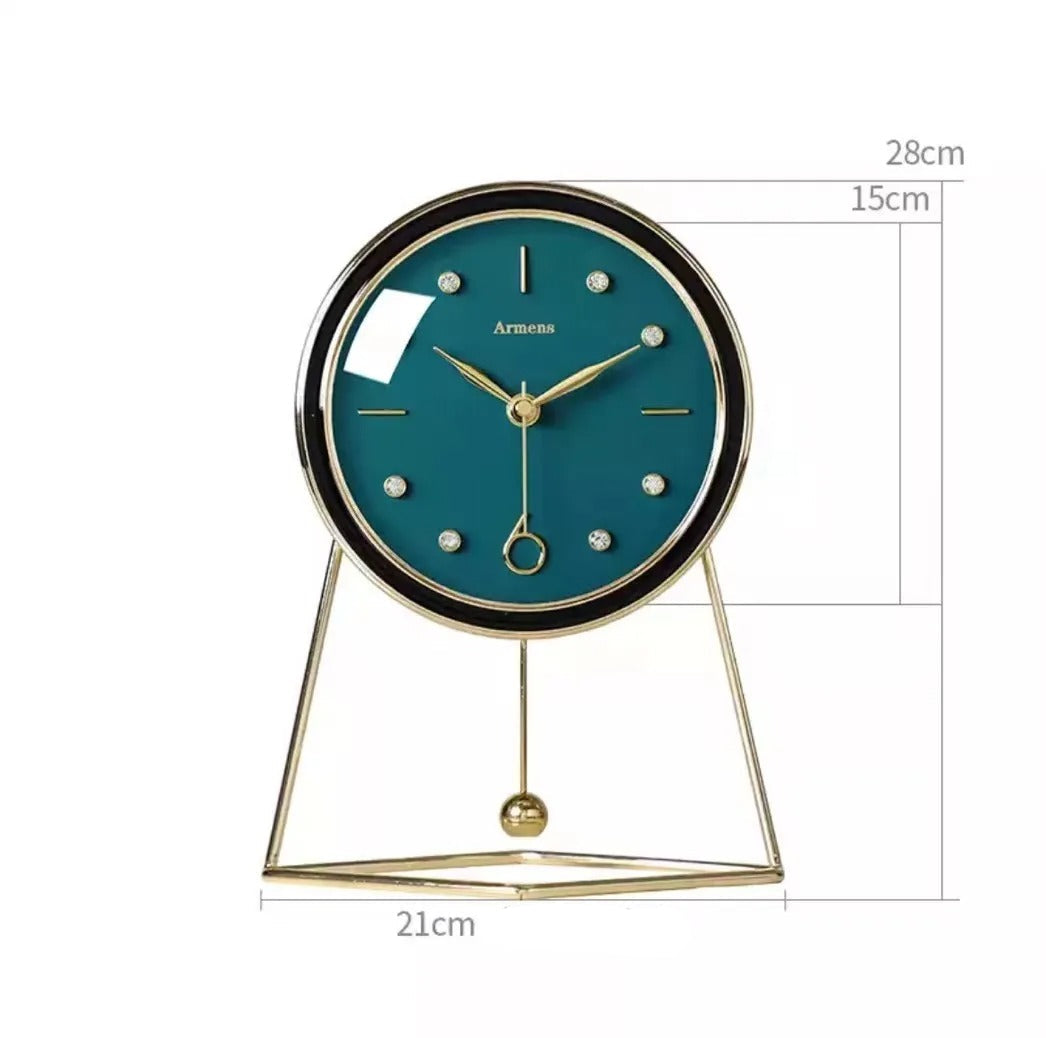 Reloj de Sobremesa Metal con Péndulo - imagen 8
