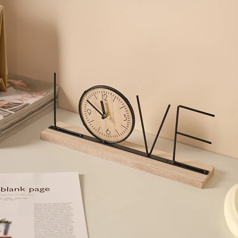 Reloj de Sobremesa Madera HOME - imagen 2