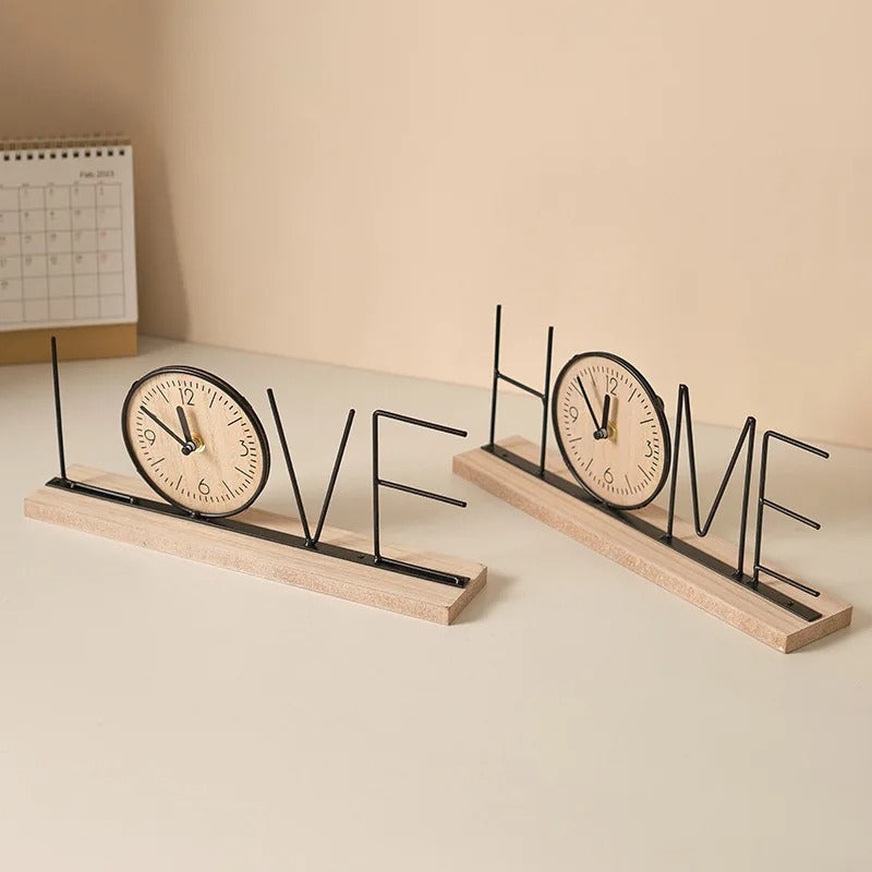Reloj de Sobremesa Madera HOME - imagen 3