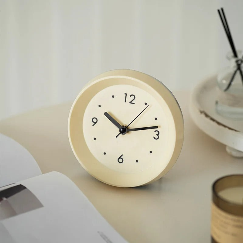 Reloj de Sobremesa Minimalista Marfil - imagen 2