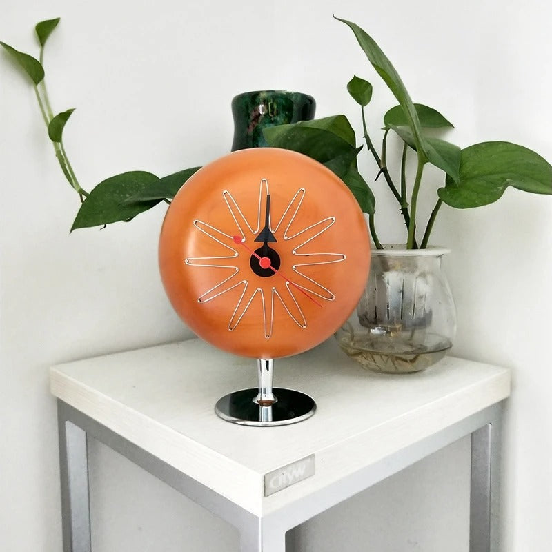Reloj de Sobremesa Estrella Naranja