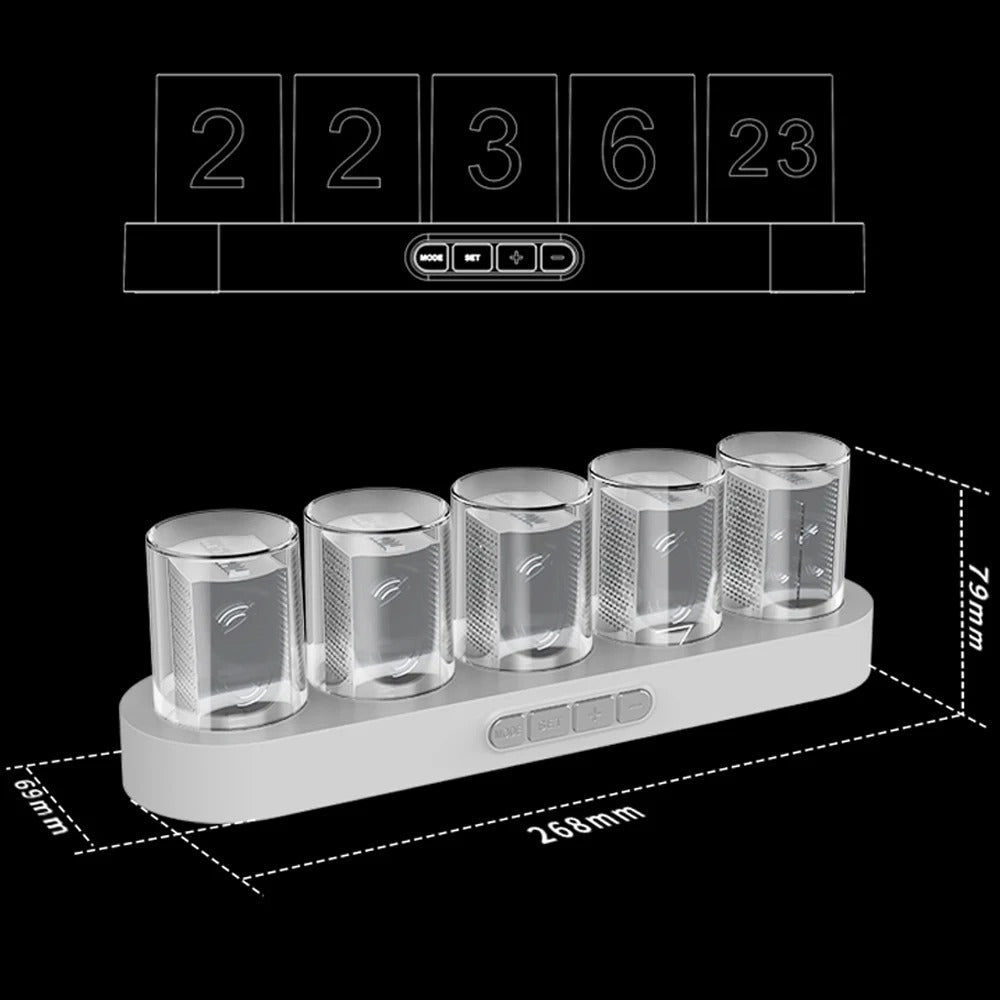 Reloj de Sobremesa Tubos RGB - imagen 8