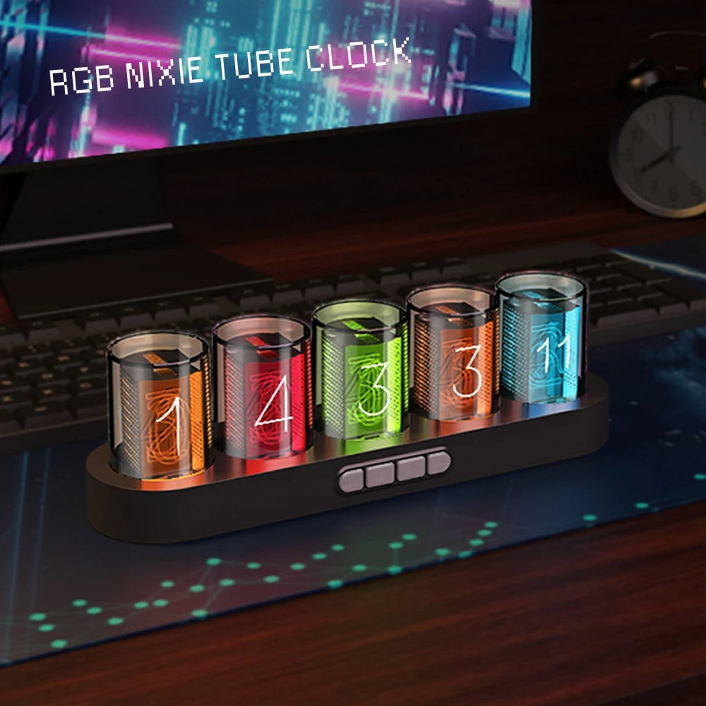 Reloj de Sobremesa Tubos RGB