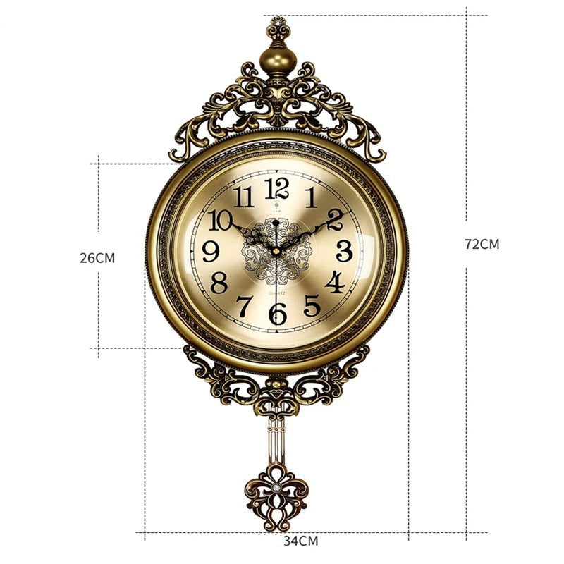 Reloj de Pared Vintage Bronce - imagen 6