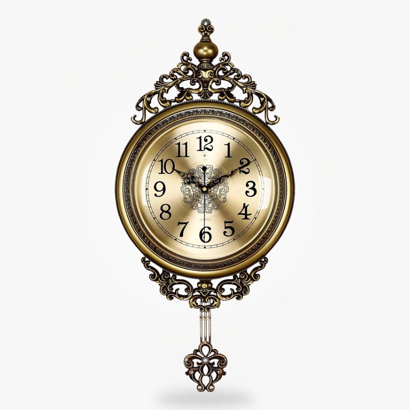 Reloj de Pared Vintage Bronce