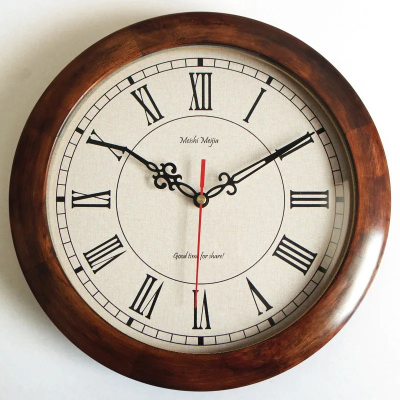 Reloj de Pared Vintage Números Romanos