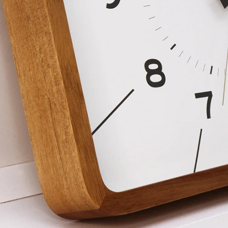 Reloj de Pared Cuadrado Madera - imagen 2