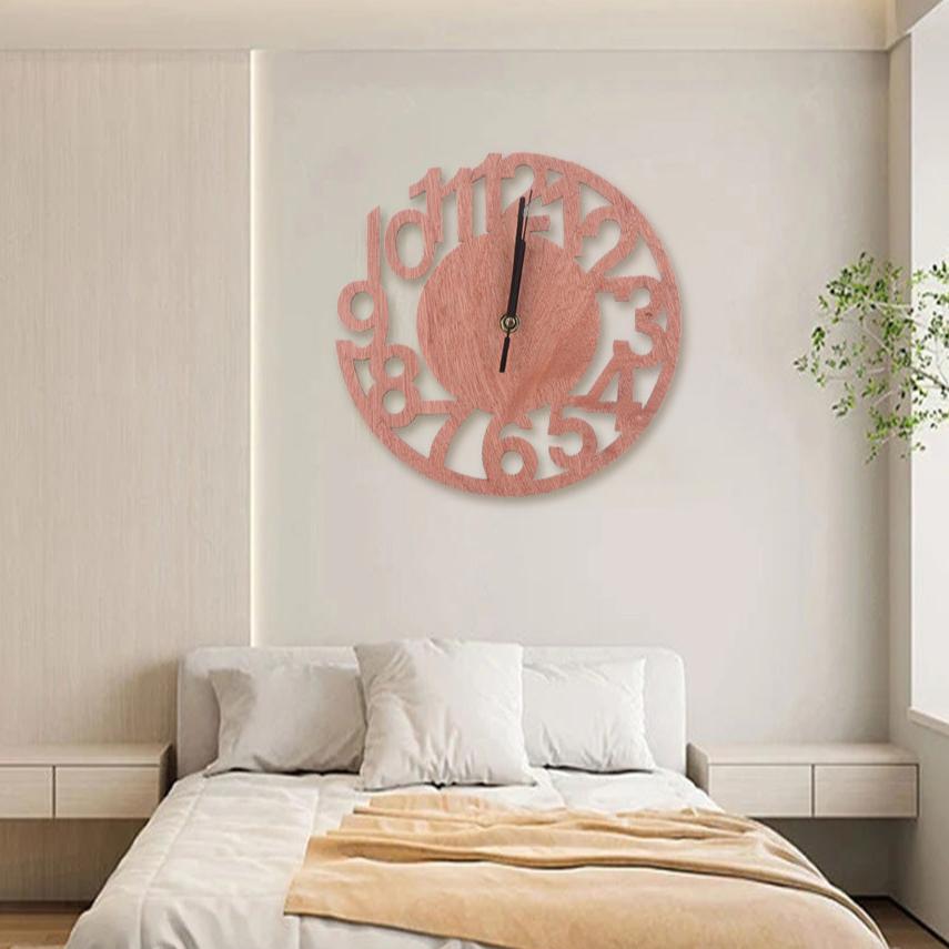 Reloj de Pared Madera Calada
