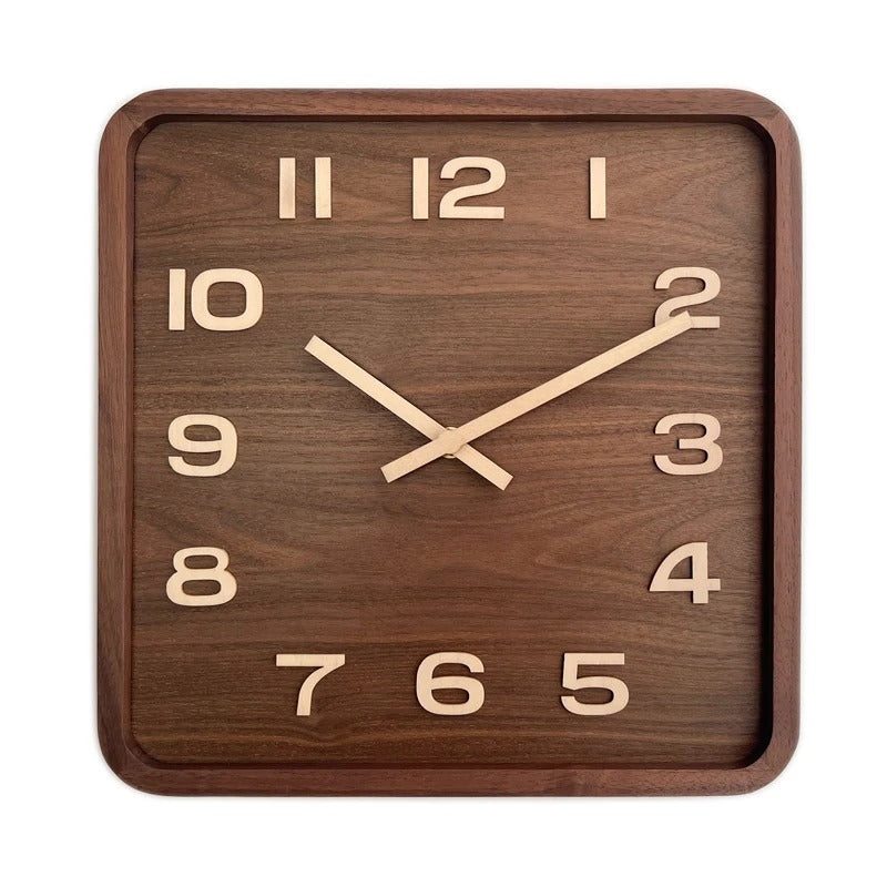 Reloj de Pared Cuadrado de Madera - imagen 5