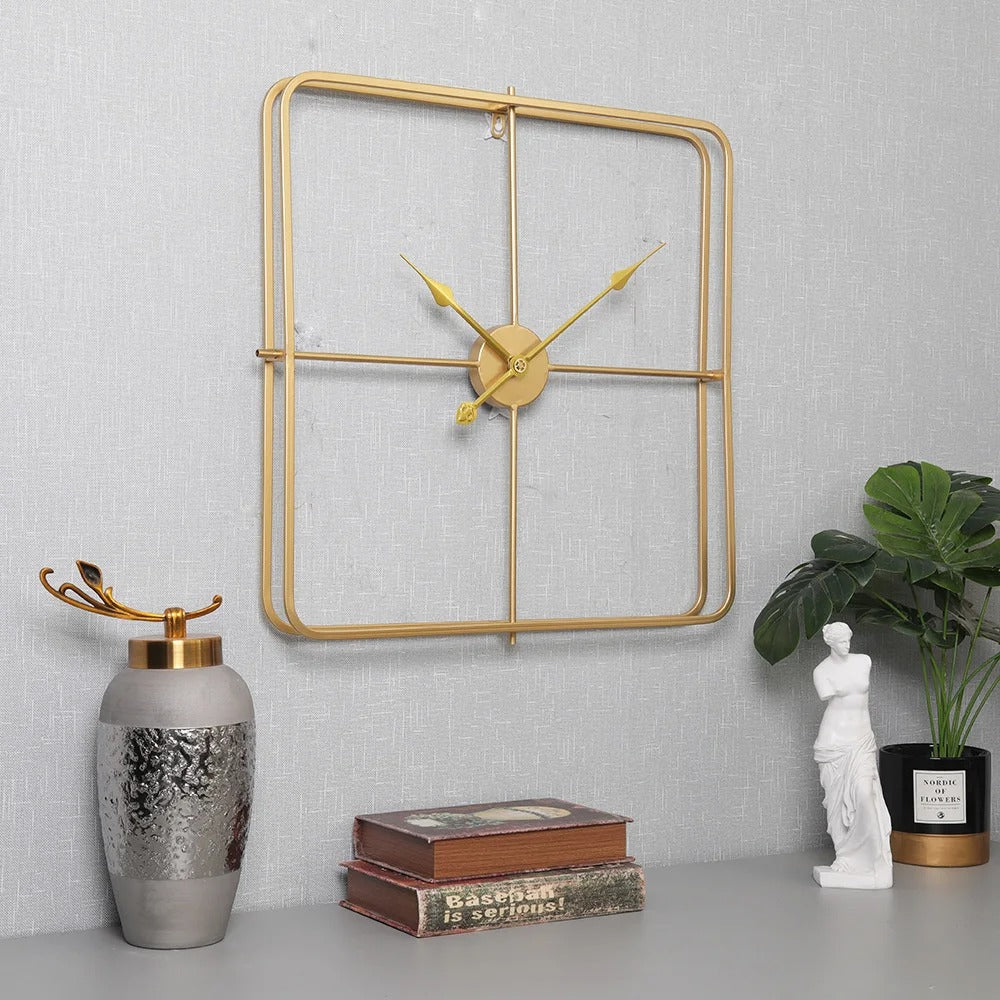 Reloj de Pared Cuadrado de Metal - imagen 4