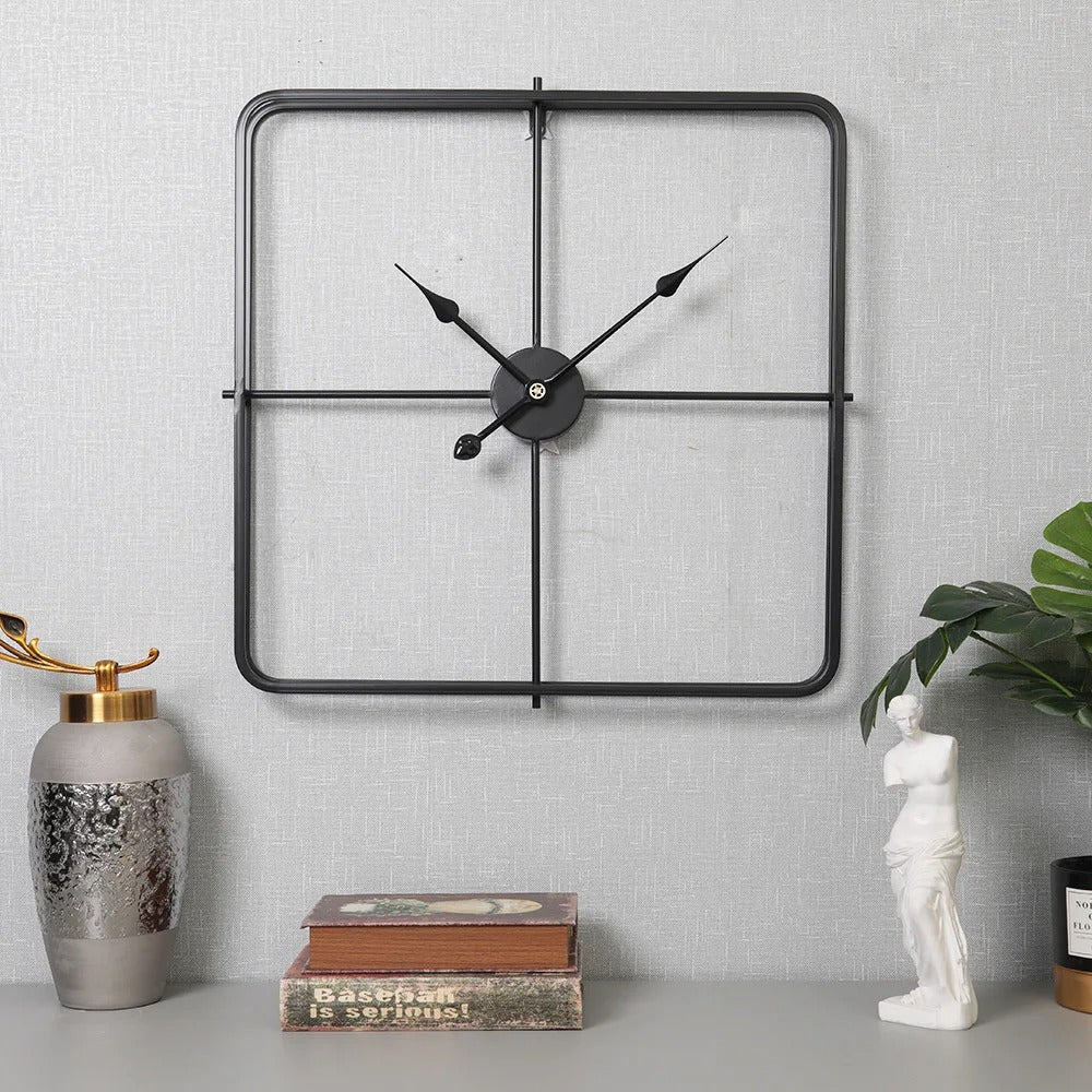 Reloj de Pared Cuadrado de Metal - imagen 6