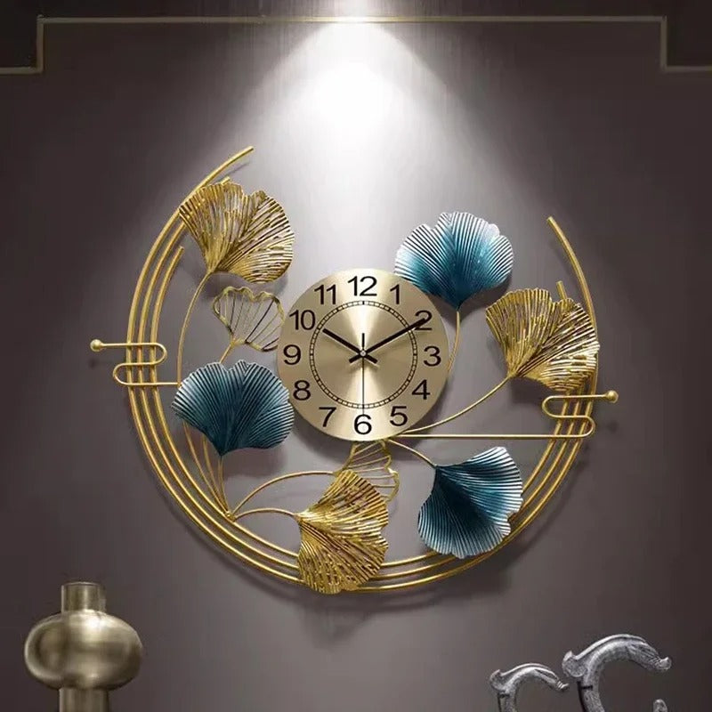 Reloj de Pared Hojas Doradas - imagen 4