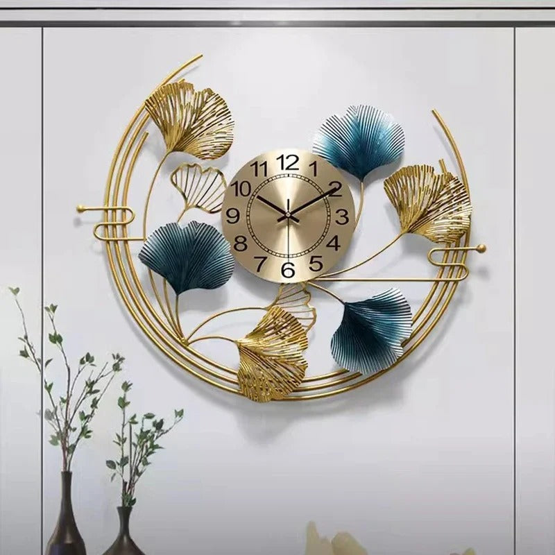 Reloj de Pared Hojas Doradas - imagen 2