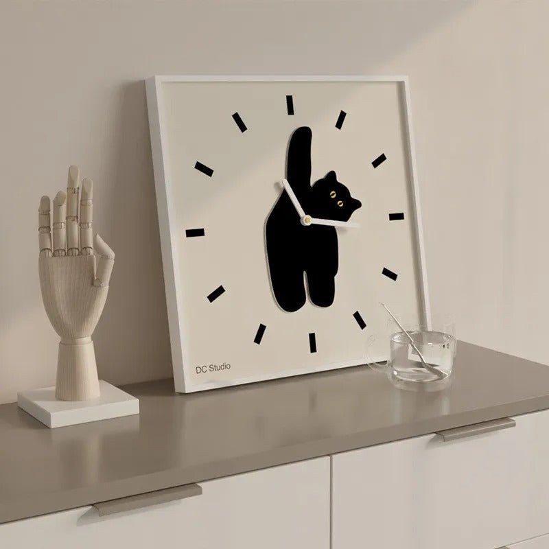 Reloj de Pared Gato Negro - imagen 2