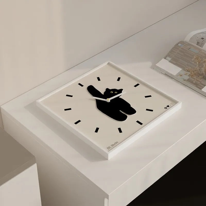 Reloj de Pared Gato Negro - imagen 4