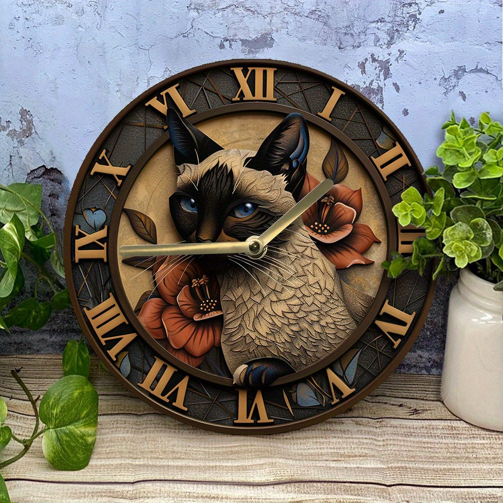 Reloj de Pared Gato Siamés - imagen 2