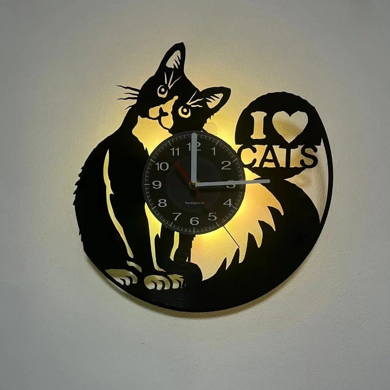Reloj de Pared Gato Felino