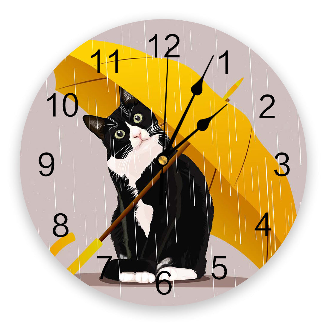 Reloj de Pared Gato Paraguas - imagen 2
