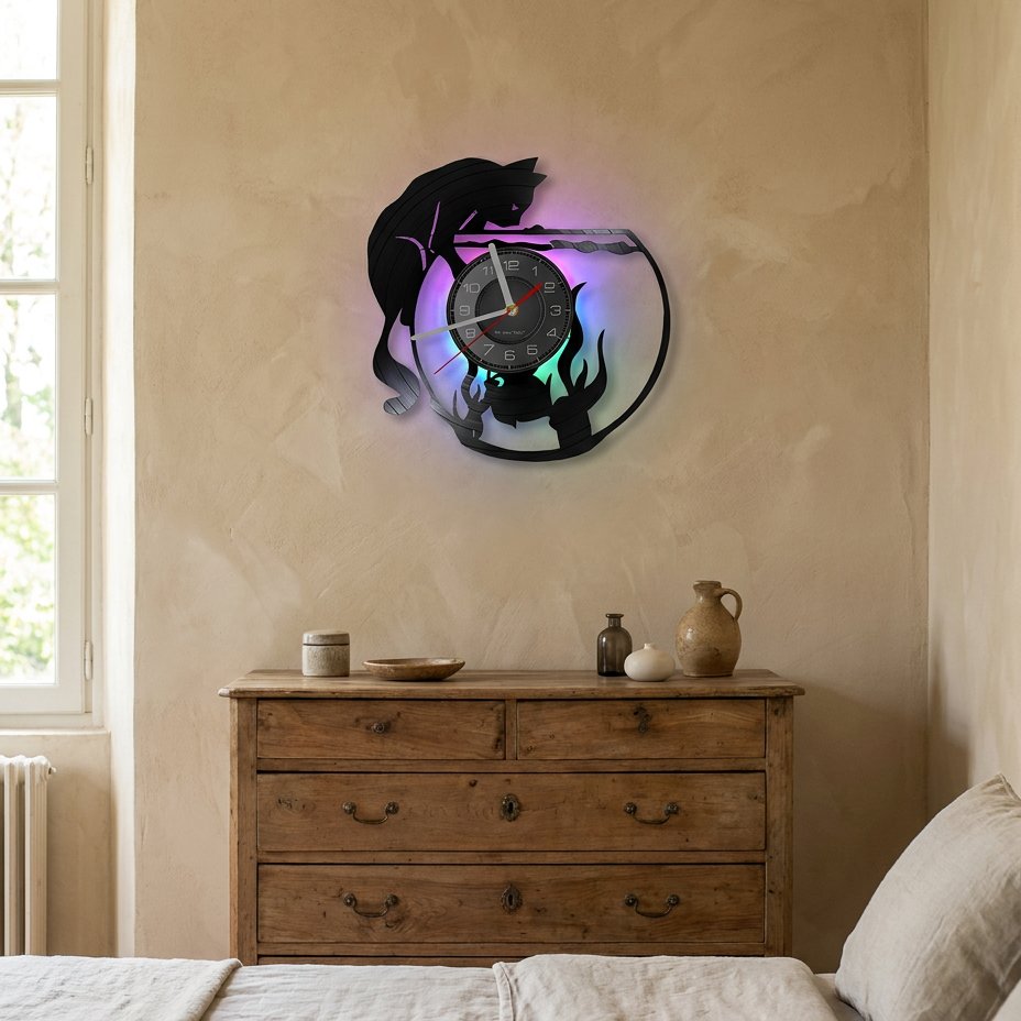 Reloj de Pared Gato Luminoso - imagen 4