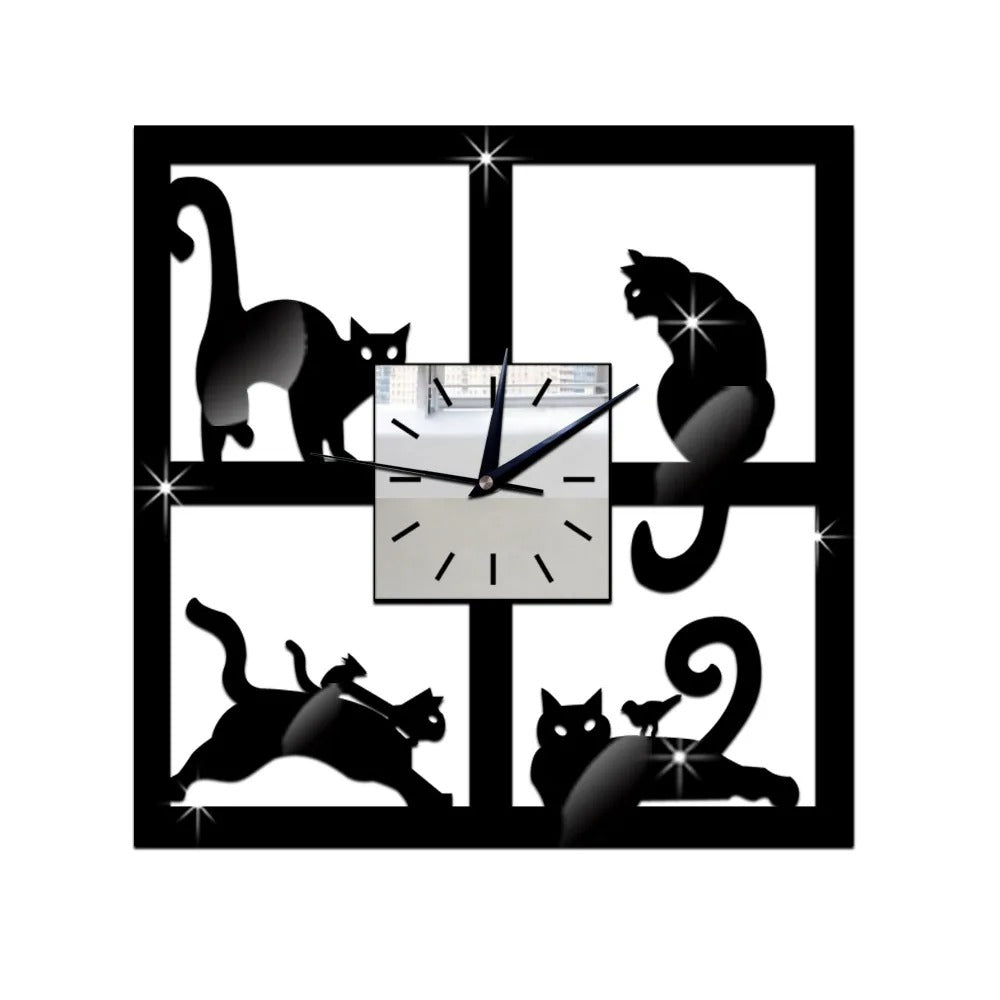 Reloj de Pared Silueta de Gato - imagen 4
