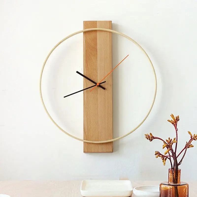 Reloj de Pared Madera Minimalista
