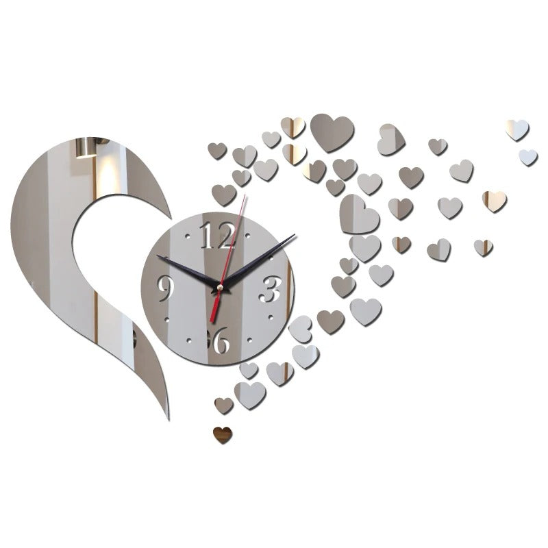 Reloj de Pared Corazones Dorados - imagen 2