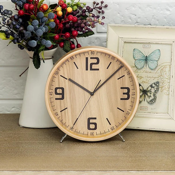 Reloj de Sobremesa Números Negros