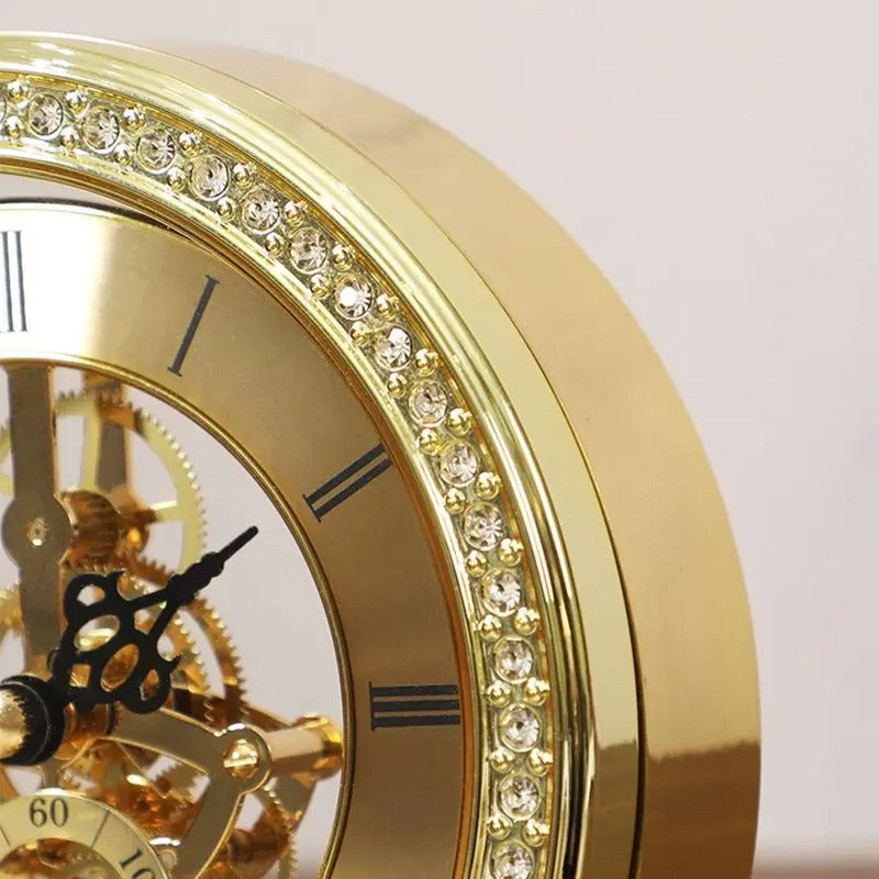 Reloj de Sobremesa Engranajes Dorados - imagen 5