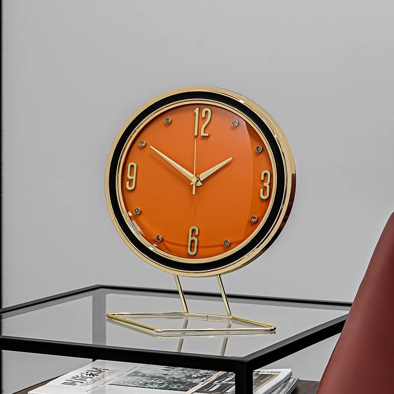 Reloj de Sobremesa Esmeralda y Oro - imagen 3