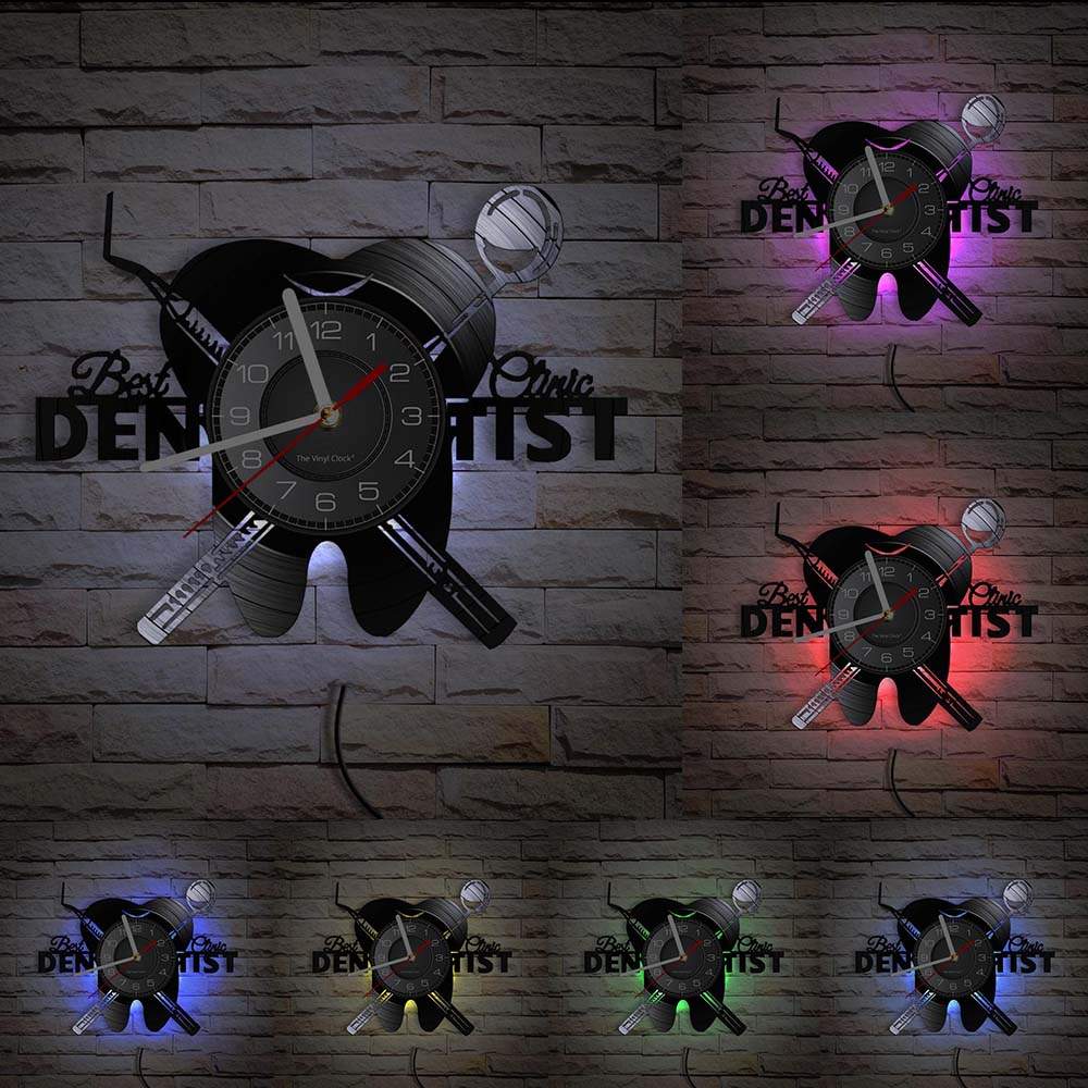 Reloj de Pared Dentista Luminoso