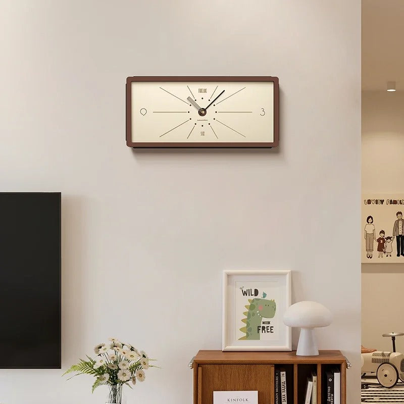 Reloj de Pared Rectangular Madera - imagen 3