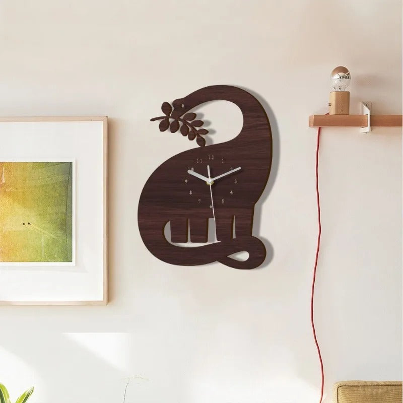 Reloj de Pared Elefante Madera